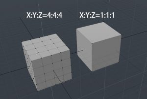 modo　立方体セグメント