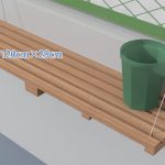 MODOでDIYシミュレーション：鉢を置く棚作り